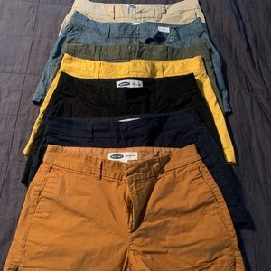 7 pairs of Old Navy and GAP shorts 3” inseam.